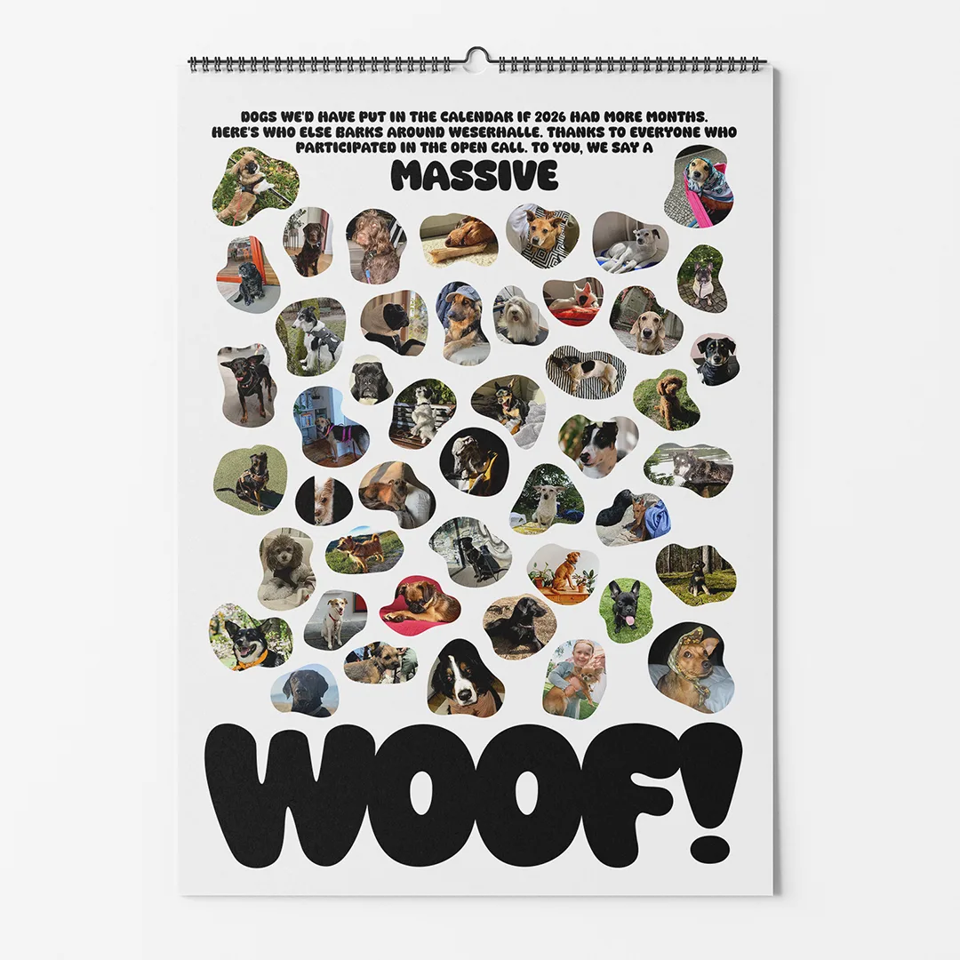 Calendar 2026: Dogs of Weserhalle